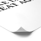 Maak gazons weer geweldig grappige grasmaaier poster (Hoek)