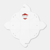 Maak gebruik van een draagtas met rode rozen voor  bedankdoosjes (Uitgevouwen)