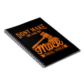 Maak geen advocaat Mijn proefstem van het Mock geb Notitieboek (Rechterzijde)