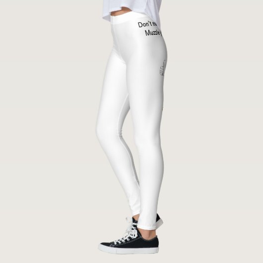 Maak geen fout Muzzle uw snake.condom grap Leggings (Links)