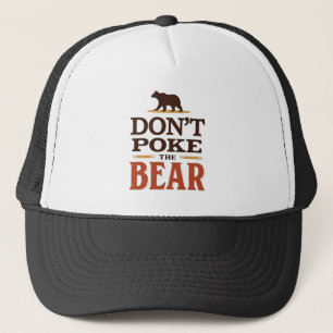 Maak geen gebruik van de Beer minimalistische typo Trucker Pet