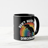 Maak geen grappen met Dinkasaurus Pickleball Mok (Voorkant rechts)