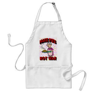 Maak geen oorlog standaard schort