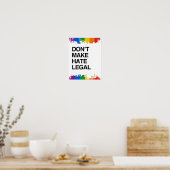 MAAK GEEN RECHTSPRAAK POSTER (Keuken)