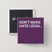 MAAK GEEN RECHTSPRAAK VIERKANTE BUTTON 5,1 CM (Voorkant /achterkant)