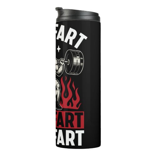 Maak geen scheet tijdens het tillen thermosbeker (Geroteerd rechts)