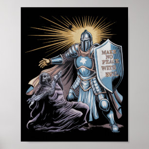 Maak Geen Vrede Met Boze Aartsengel Michael Jezus Poster