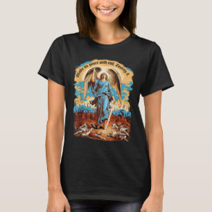 Maak Geen Vrede Met Kwaad Aartsengel Michael Jezus T-shirt
