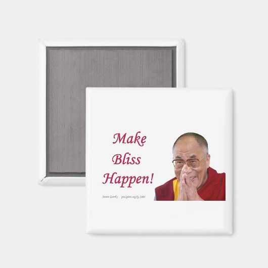 Maak gelukzaligheid! magneet (Voorkant / Achterkant)