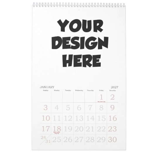 Maak gepersonaliseerde kalender - Gratis kalender (Jan 2027)