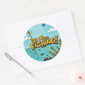 Maak Gevist: Omarm het avontuur! Ronde Sticker (Envelop)