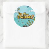 Maak Gevist: Omarm het avontuur! Ronde Sticker (Tas)