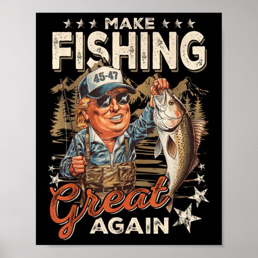 Maak Gevist weer geweldig USA Flag  Grappig Poster (Voorkant)