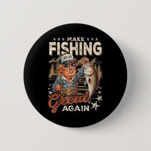 Maak Gevist weer geweldig USA Flag  Grappig Ronde Button 5,7 Cm