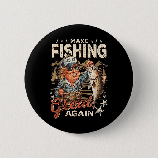 Maak Gevist weer geweldig USA Flag Grappig Ronde Button 5,7 Cm (Voorkant)