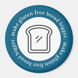 Maak glutenvrij brood groter cirkel magneet