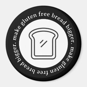 Maak glutenvrij brood groter cirkel magneet