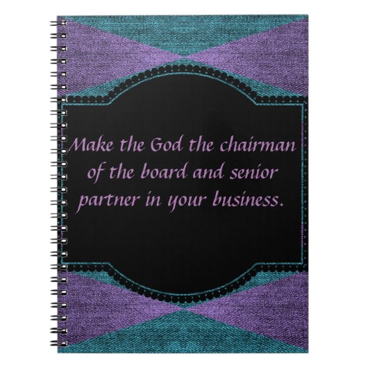 Maak God de Senior Partner Notitieboek (Voorkant)