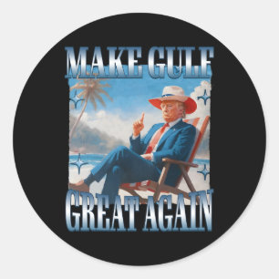 Maak Golf weer geweldig, grappige Trump, welkom in Ronde Sticker