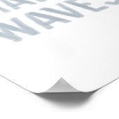 Maak Golven kuststrand-decor Poster (Hoek)