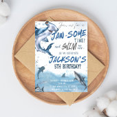 🦈 Maak golven met onze haaien-verjaardag Kaart