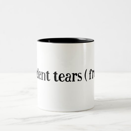 Maak grappen over je leerlingen,^ tweekleurige koffiemok (Center)