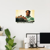 Maak Grief in kracht! Chinese CCP Propaganda Poster (Thuiskantoor)