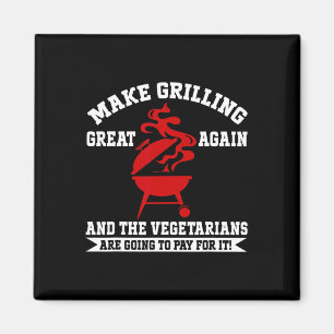 Maak Grillen Groot Opnieuw Usa Trump Bbq Byrbecue Magneet