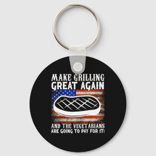 Maak Grillen Groot Opnieuw Usa Trump Bbq Rbecue Sm Sleutelhanger