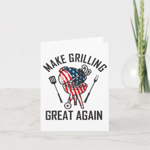 Maak grillen weer geweldig Trump BBQ grappig grill Kaart