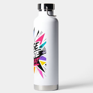 Maak Groei Herhaal Motiverende Typografie – Kleur Waterfles
