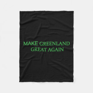 Maak Groenland Groot Weer Groene Trump Meme Mannen Fleece Deken