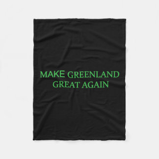 Maak Groenland Groot Weer Groene Trump Meme Mannen Fleece Deken