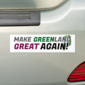 Maak Groenland weer geweldig! (MGGA) Bumpersticker (Op auto)