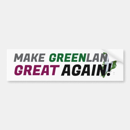 Maak Groenland weer geweldig! (MGGA) Bumpersticker (Voorkant)