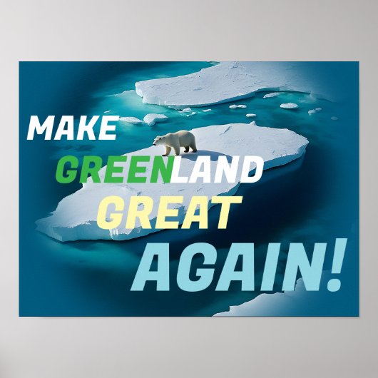 Maak Groenland weer geweldig! (MGGA) Poster (Voorkant)