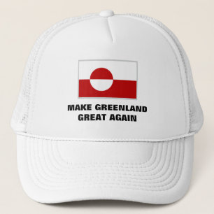 Maak Groenland weer groot Kalaallit Nunaat vlag Trucker Pet