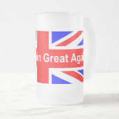 Maak Groot-Brittannië weer groot, koop Brits Matglas Bierpul (Voorkant rechts)