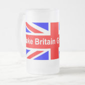 Maak Groot-Brittannië weer groot, koop Brits Matglas Bierpul (Voorkant links)