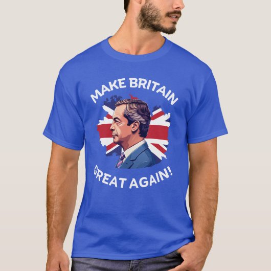 Maak Groot-Brittannië weer groot Nigel Farage T-shirt (Voorkant)