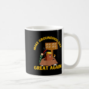 Maak Groundhog Day weer geweldig Funny Ground Hog Koffiemok