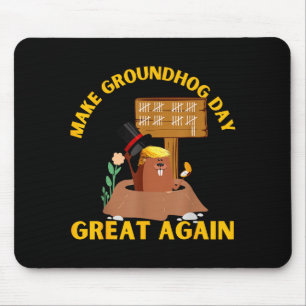 Maak Groundhog Day weer geweldig Funny Ground Hog Muismat