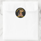 Maak Groundhog Day weer geweldig Grappig Trump Gro Ronde Sticker (Tas)