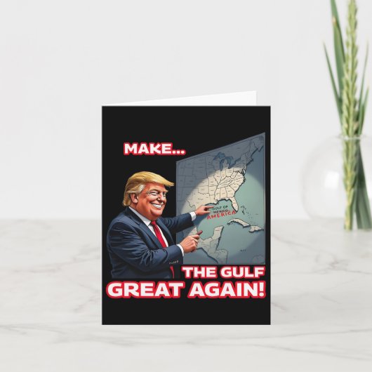Maak Gulf Great weer grappig Trump welkom in Ameri Kaart (Voorkant)