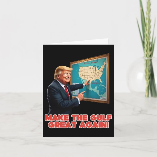 Maak Gulf Great weer grappig Trump welkom in Ameri Kaart (Voorkant)