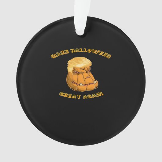 Maak Halloween Great Again Classic - Luiaard in pr Ornament (voorkant)
