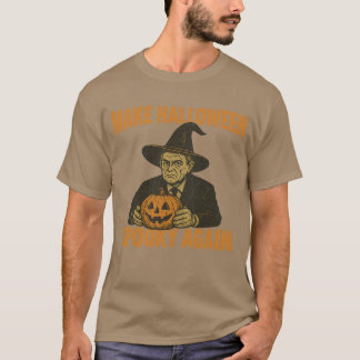 Maak Halloween Griezelig Again Vintage Trump Hallo T-shirt