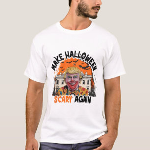 Maak Halloween weer eng Trump Clown Grappig Spel T-shirt