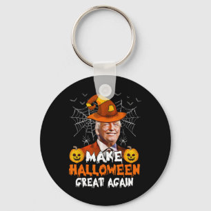 Maak Halloween weer geweldig Grappig Trump Jack O  Sleutelhanger