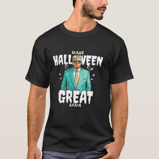 Maak Halloween weer geweldig Grappige Donald Trump T-shirt (Voorkant)